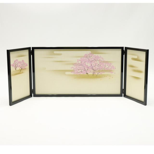 市松人形 ケースのみ (13号 市松人形用 マットブラック 花りぼん