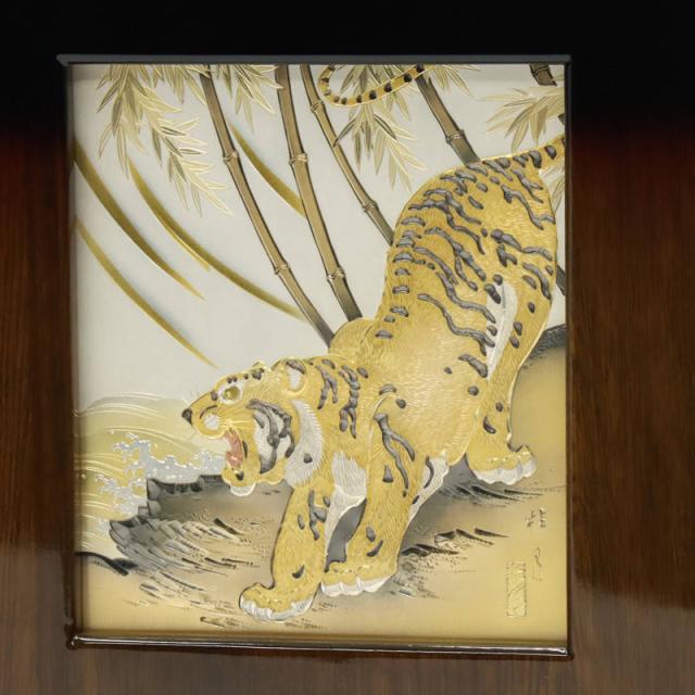 五月人形 屏風18号 彫金龍虎 トラ 五月人形 屏風18号 彫金龍虎 トラ 五