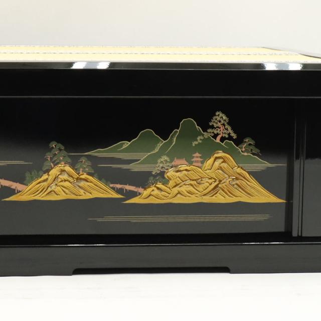 85 金箔山水　高床台　飾り台　台　五月人形 五月人形 鎧平飾りセット【P93016】勇ましい龍と虎をデザインした豪華