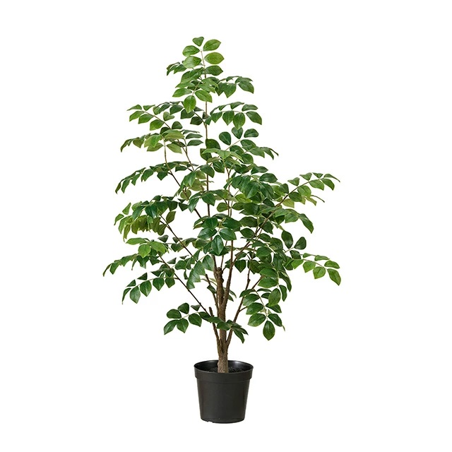 人工観葉植物 トネリコ ミニポット 光触媒加工 高さ90cm （P216