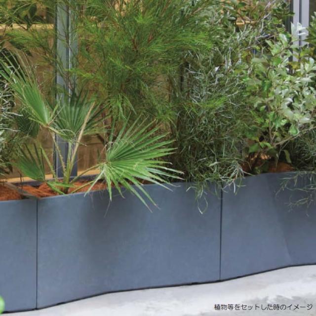 花・観葉植物用ポット ファイバークレイ ラムダ スラントLS L 90/F 1個入り fm-1slh90e [KTp177]（代引き不可） 花・観葉植物用ポット ファイバークレイ ラムダ スラントLS R 90⁄F 灰