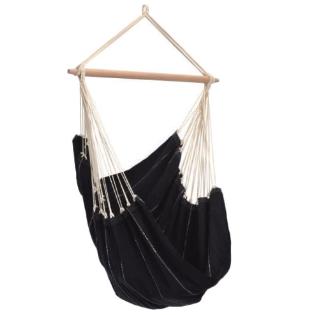 アウトドア ファニチャー アマゾナス BRASIL ハンモックチェア 110/A ブラック（1個入り）kol-amb01k [OLp87] スナップ吊り金具付 （代引き不可）ホテル・オフィスビル・店舗 エクステリア ガーデン