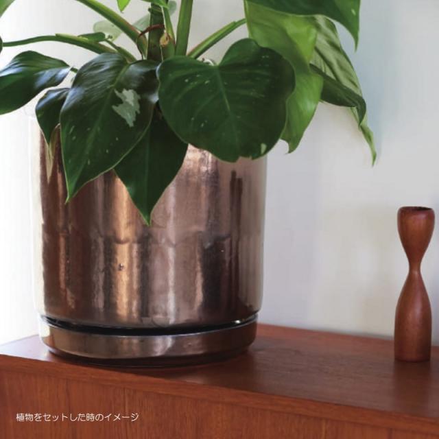 ヴィトロ　エンデカ　9号　受け皿付き　鉢 楽天市場】ヴィトロ エンデカ 9号 受け皿付き ≪おしゃれな植木鉢 陶器