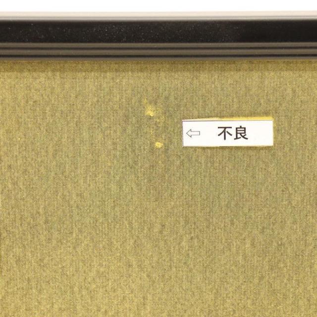 アウトレット品 屏風単品 三曲金屏風 15号 ゴールド 黒枠 レトロ