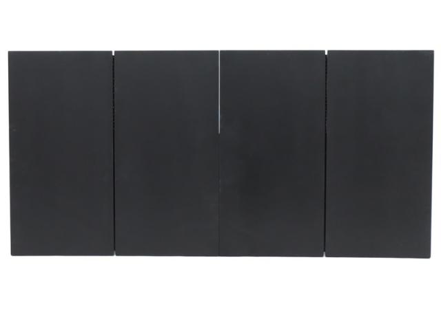 アウトレット品 屏風単品 二曲一双二引屏風 23号 ブラック レトロ