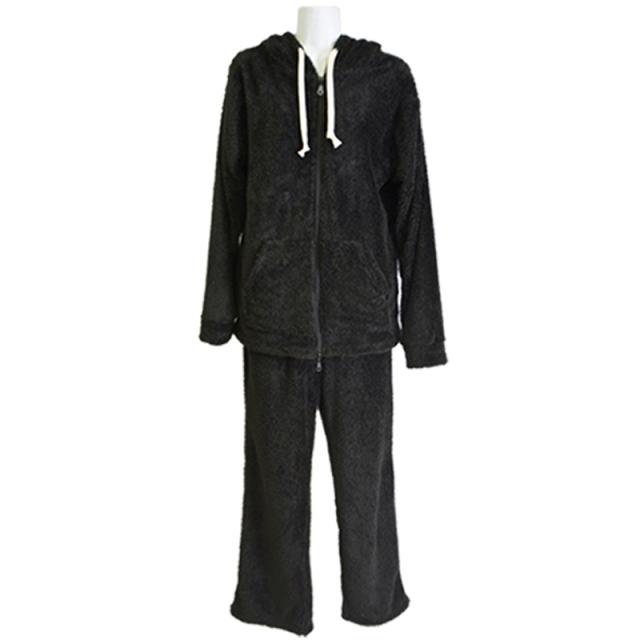ファッション レディース モコボア ルームウェア上下セット FREEサイズ/BLACK(ブラック)（ hw8197 ）アパレル ウィンター 5,200円