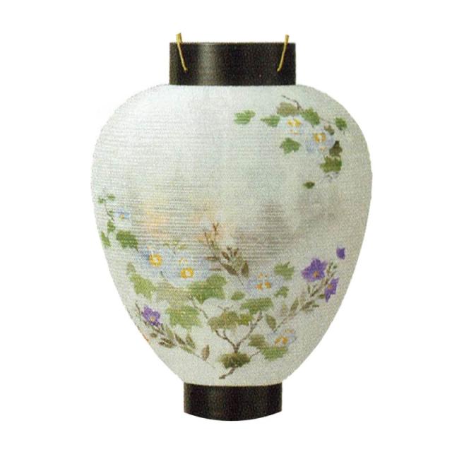 盆提灯 岐阜提灯 吊るし提灯 家紋入 御所提灯（壺型） 特選丹波黒檀 (P35)(15850)