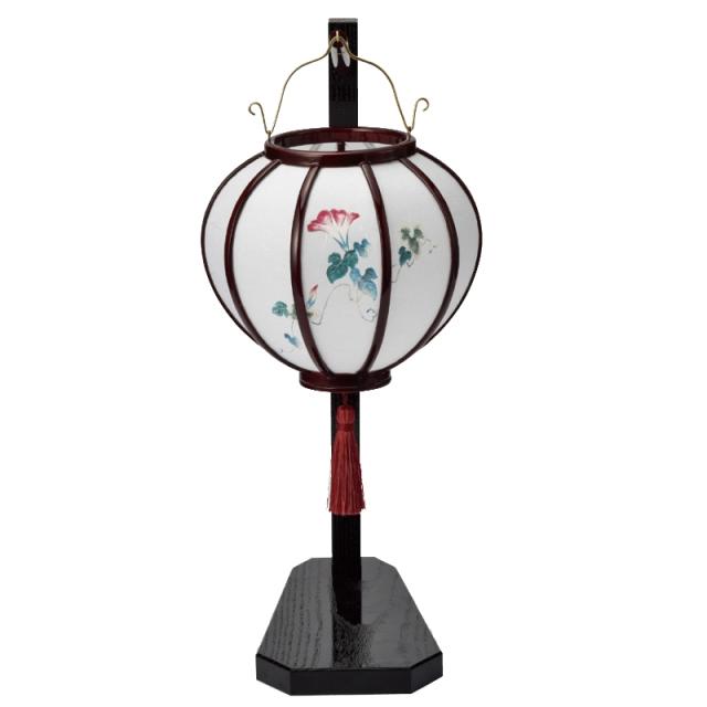 盆提灯 岐阜提灯 置き提灯 創作提灯 ほうずき雪洞（大） 木製スタンド付 高さ47cm (P20)(2390) LED コードレス 初盆 新盆 お盆の通販は