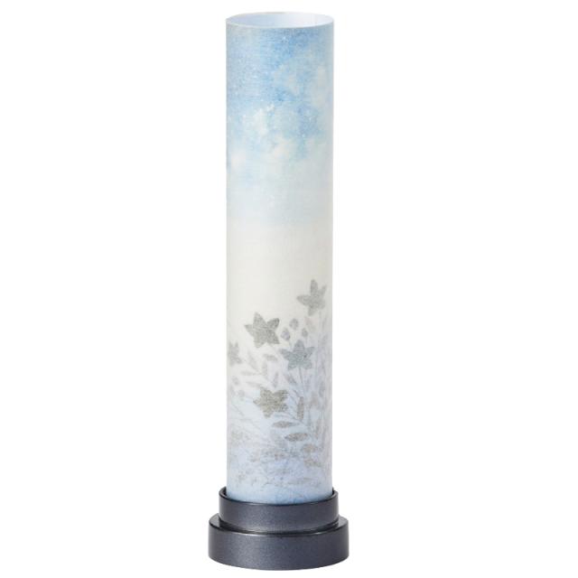 盆提灯 岐阜提灯 置き提灯 創作提灯 こなみ209 ブルーグレー ２WAY 高さ29cm (P8)(4377-2) LED コードレス 初盆 新盆 お盆の通販は