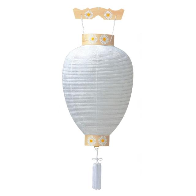 盆提灯 岐阜提灯 吊るし提灯 御所提灯（壺型） 極上八寸紋天柾DX 長さ36cm (P30)(5097) 電球なし 初盆 新盆 お盆の通販は 10,300円