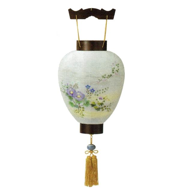 盆提灯 岐阜提灯 吊るし提灯 御所提灯（壺型） 天上皐月紫檀 長さ46cm (P30)(5981) ミニLEDライト コードレス 初盆 新盆 お盆の通販は