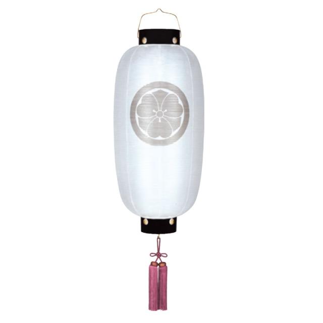 盆提灯 八女提灯 家紋承り提灯 門提灯丸 家紋入り 無地 13号 （P4)(8324-gj013lk) 盆提灯 八女提灯 家紋承り提灯 門提灯丸 家紋入り 絹二重無地