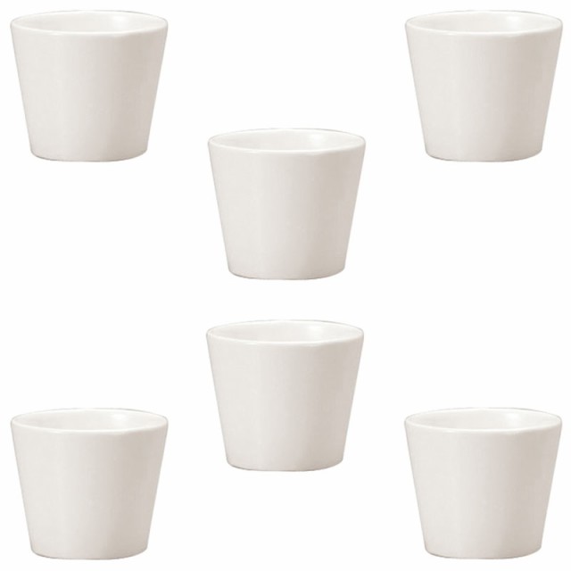 格安アウトレットで購入 花瓶 フラワーベース CERAMIC VASE BASIC Color Round カラー ベース ラウンド WHITE  （6個入り） [144-761-100] [p74] ストーンウ 花・ガーデン・DIY工具