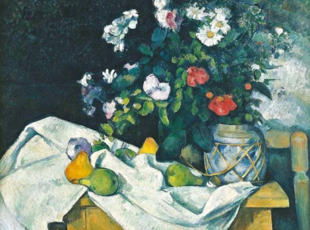 額絵 セザンヌ 花と果物のある静物 f4サイズ 世界の名画シリーズ Cezanne