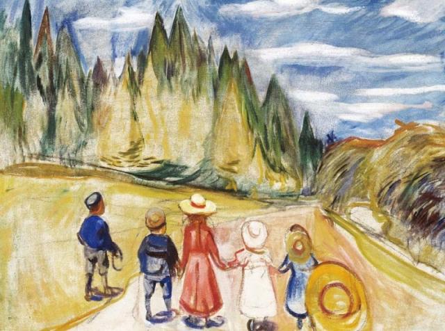 額絵 ムンク お伽の森の子供たち f8サイズ 世界の名画シリーズ Munch gk-a5-j1119-f8（p29） （J1-119/f8）