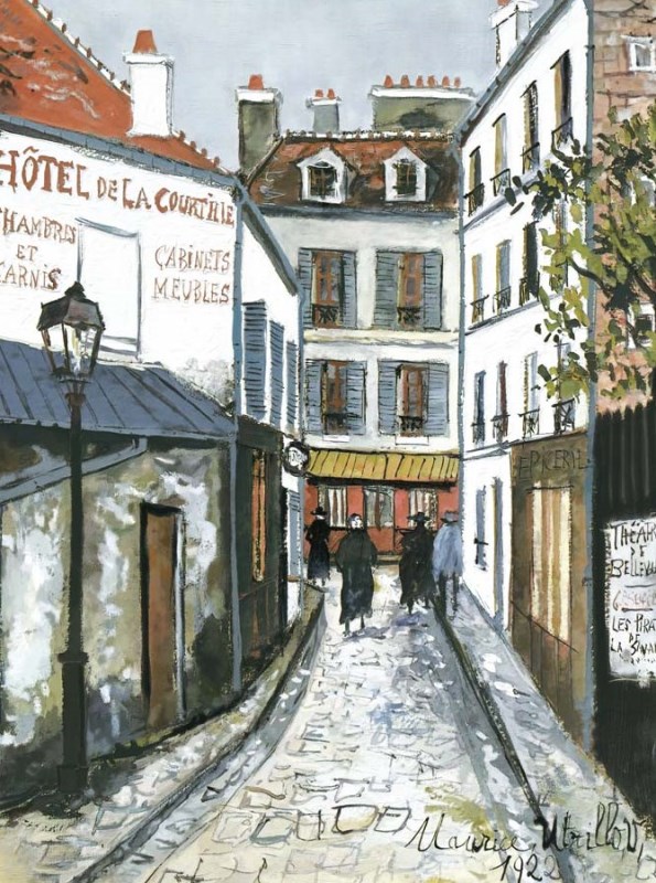 世界的に希少/ユトリロ(UTRILLO) 1927年制作/版画/高級額装品 絵画