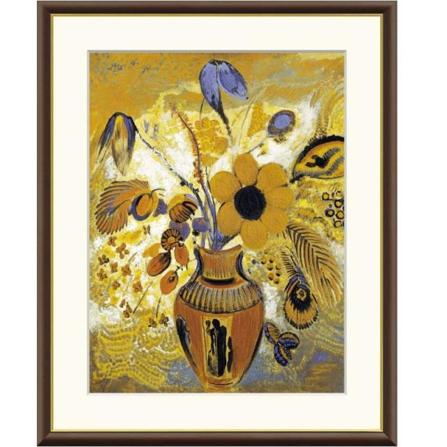 額絵 ルドン エトルリア花瓶の花 f8サイズ 世界の名画シリーズ Redon