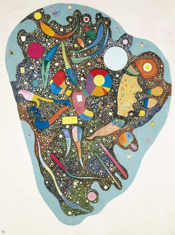 カンディンスキー、「散歩」、希少な額装用画集より、新品高級額装付 カンディンスキー、「散歩」、希少な額装用画集より、新品高級額装付