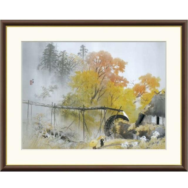 額絵 川合玉堂 彩雨 f8サイズ 日本の名画シリーズ Gyokudo gk-a5-j2013-f8（p90） （J2-013/f8）