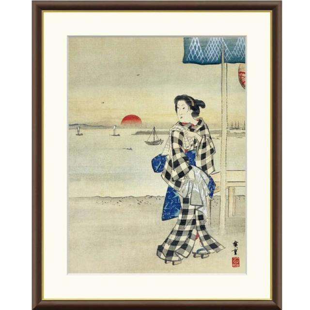 ☆桑山 茂☆「はな」油絵 10号 額縁セット 油絵額 フレームセット オンタケ