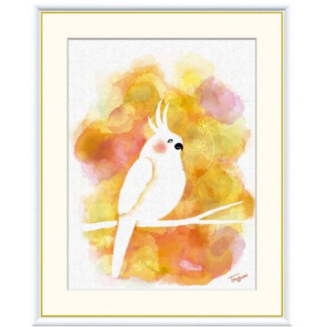 額絵 木下つぐみ インコ f8サイズ 癒しの動物たち Tsugumi gk-a5-j3m008-f8（p71） （J3-M008/f8）