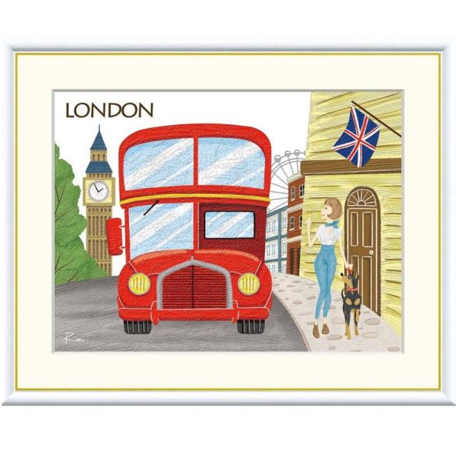 額絵 佐久間莉美 ロンドン f6サイズ 素敵なひと時 Rimi gk-a5-j3p001-f6（p74） （J3-P001/f6）