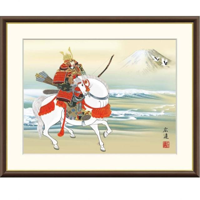 額絵 田中広遠 馬上武者 f8サイズ 現代日本画シリーズ 端午の節句