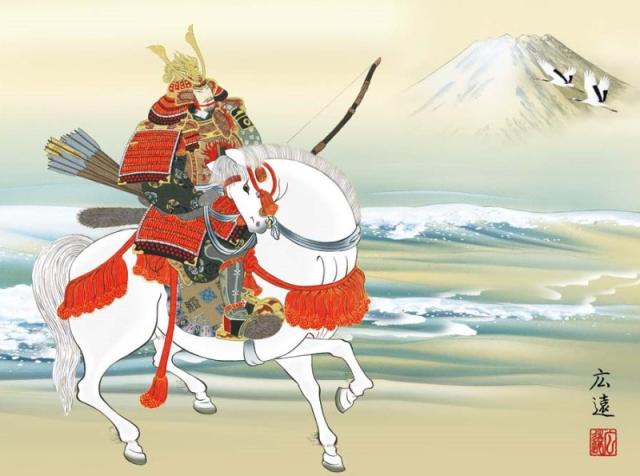 額絵 田中広遠 馬上武者 f8サイズ 現代日本画シリーズ 端午の節句