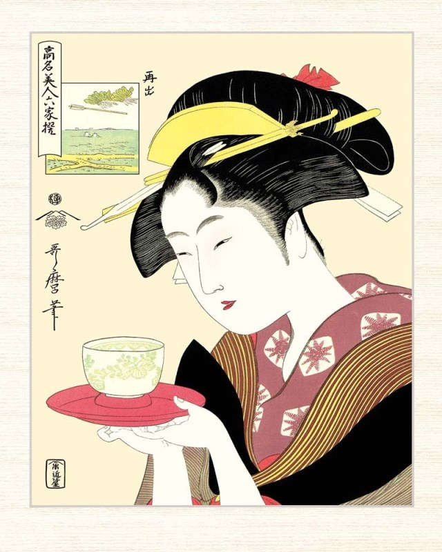 浮世絵 喜多川歌麿 難波屋おきた（なんばやおきた） F8 美人画