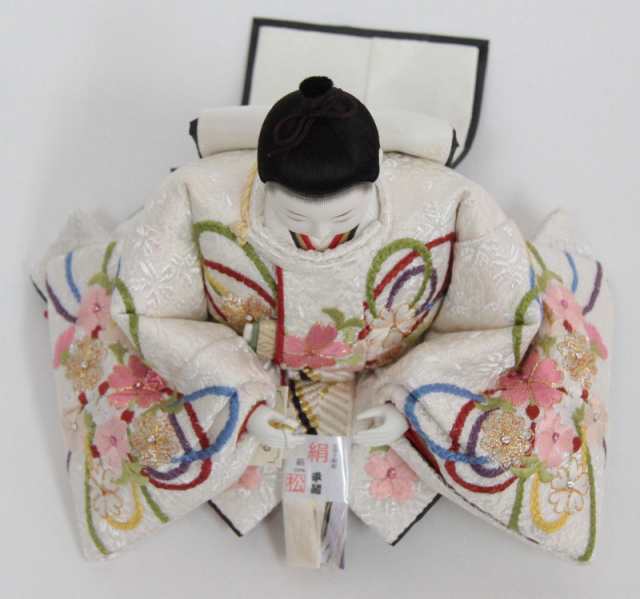 雛人形 親王収納飾り 小出松寿 おぼこ雛 四寸 京刺繍 hn188 hs164 幅60cm ぶどう透かし屏風 2人 (24hina-ya-to0189) ひな人形 雛祭の通販は