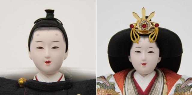 親王平飾り 特選十二単衣びな 台から人形まで 縦26cm 橫38cm 高さ34