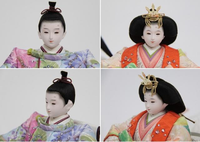 雛人形 親王平飾り 小出松寿 熊倉謹製頭 京十一番 スワロフスキー light blue hn235 hs1205 幅70cm H-86 (24hina-ya-to1241) ひな人形 雛祭の通販は