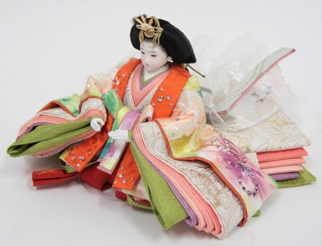 雛人形 親王平飾り 小出松寿 熊倉謹製頭 京十一番 スワロフスキー light blue hn235 hs1205 幅70cm H-86 (24hina-ya-to1241) ひな人形 雛祭の通販は