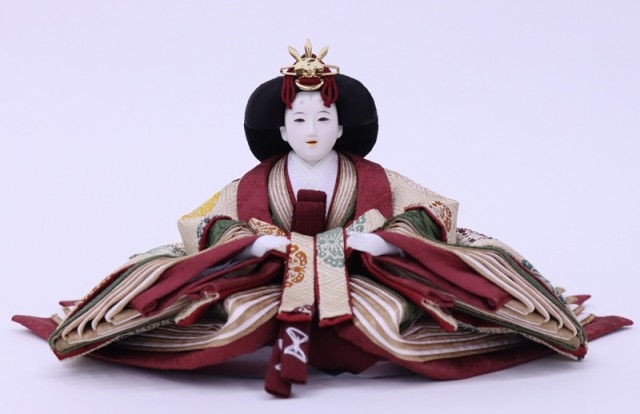 雛人形 親王平飾り 優香 束帯雛 京十二番 麹塵染 hn340 hs1069 幅60cm 押し花屏風 青い桜空 2人  (24hina-ya-to1085) ひな人形 雛祭の通販は - 雛人形