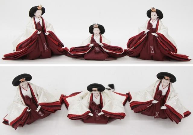 雛人形 五人 収納三段飾り 田村芙紗彦 熊倉謹製頭 京十一番 金雲金梅 hn216-62 hs2212 幅70cm 天竜杉 (24hina-ya-to2212) ひな人形 雛祭の通販は