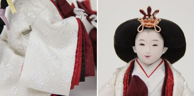 雛人形 五人 収納三段飾り 田村芙紗彦 熊倉謹製頭 京十一番 金雲金梅 hn216-62 hs2212 幅70cm 天竜杉 (24hina-ya-to2212) ひな人形 雛祭の通販は