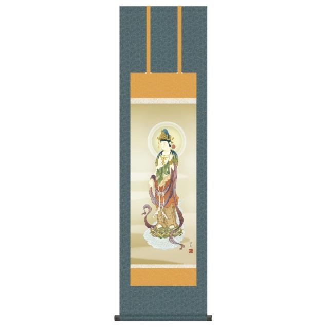 新品，定番 掛軸 仏事画 阿弥陀三尊佛 尺三 高畠周峰 [KZ2ME1-K148