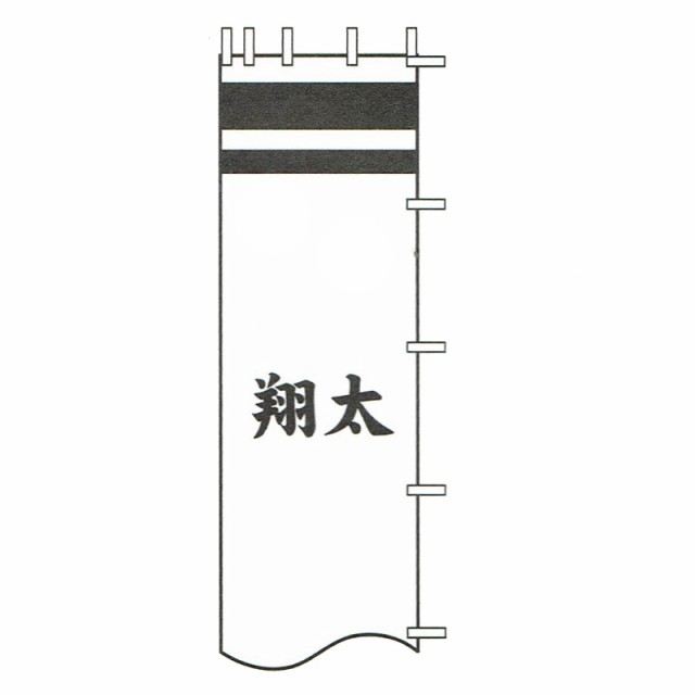 [徳永鯉][武者のぼり]節句幟用[4.5m〜3.8m節句幟用][黒・赤・青色][一人の名前を横書き][tn-N5c45][日本の伝統文化][武者のぼり]