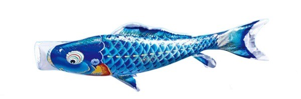 徳永 鯉のぼり 庭園用 にわデコセット 1.5m鯉4匹 千寿 千寿吹流し 撥水