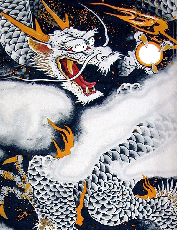 武者絵のぼり 徳永 武者幟 庭園用 7.5mセット 極上山水 龍虎之図幟 撥水加工 家紋・名入れ可能 150-005