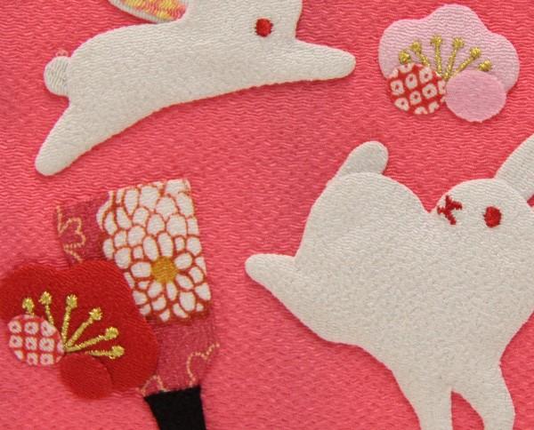 名前旗 押絵親子うさぎ ピンク生地 水色15糸刺繍文字 特中 スタンド付き 命名座敷旗 雛人形 高さ56cm Sb 3 N1 Mb の通販はau Pay マーケット ちぐさや