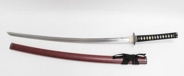 模造刀 幕末シリーズ 坂本 龍馬（竜馬） 大刀 刃紋入り刀身 メッキ合金[neu029l] 美術刀剣（代引き不可）の通販は