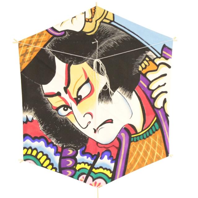 インテリア 手描き和凧 六角凧 約縦60×横48cm【ロ-16ヌ】歌舞伎絵 大蛇丸 お正月飾り 壁掛け可・飾凧 日本の伝統の通販は 5,950円