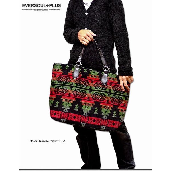 トートバッグ メンズバッグ メンズファッション 大容量 使い勝手抜群 インナーバッグ 取り外し可 ウール混 ノルディック柄 父の日の通販はau Pay マーケット Tre Fiore