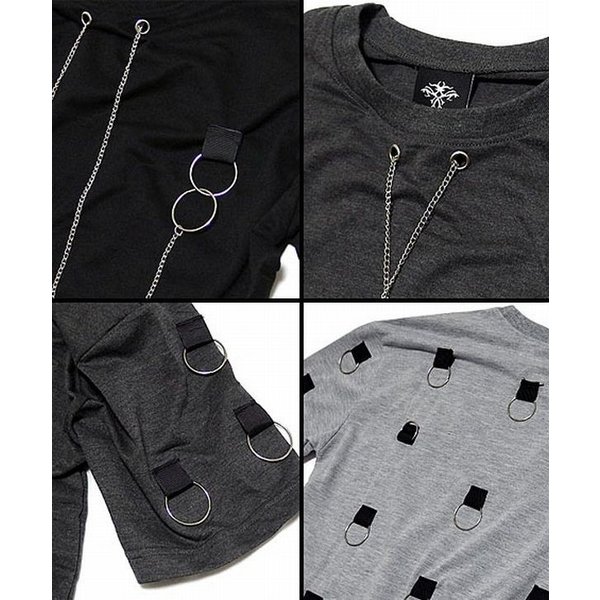 半袖 Tシャツ カットソー トップス メンズファッション ロングシルエット ベルト リング パンキッシュ デザインtシャツ 父の日の通販はau Pay マーケット Tre Fiore