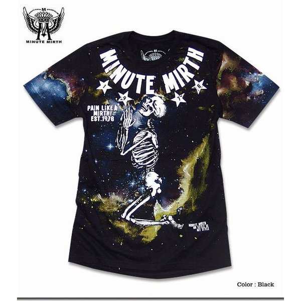 半袖 Tシャツ カットソー トップス メンズファッション センス抜群 プリント Minute Mirth スカル 宇宙総柄 プリントtシャツ Pop 父の日の通販はau Pay マーケット Tre Fiore