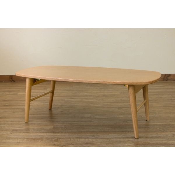 センターテーブル テーブル 家具 インテリア TRIM 棚付き 折れ脚 ローテーブル DBR NA WW 取り外し可能 棚板付きの通販は