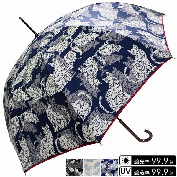 晴雨兼用傘 傘 ファッション小物 レディースファッション 春夏 雨傘 雨晴兼用 猫シルエット柄 ジャンプ傘 猫柄 ブラックコーティングの通販はau Pay マーケット Tre Fiore