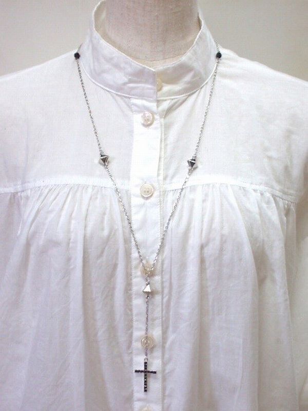 ネックレス ペンダント レディースアクセサリー アクセサリー ファッション ロザリオ ピラミッドパーツ スタイリッシュ ユニセックスの通販はau Pay マーケット Tre Fiore