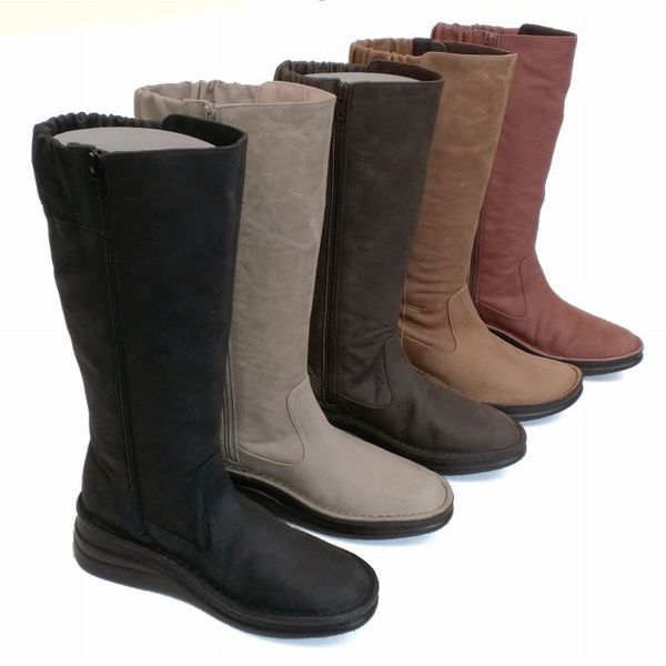 ジョッキーブーツ ブーツ レディースシューズ レディースファッション 靴 本革 サイドファスナー ロングブーツ 22.0 24.5 5色展開 伸びる ジョッキーブーツ ブーツ レディースシューズ レディースファッション